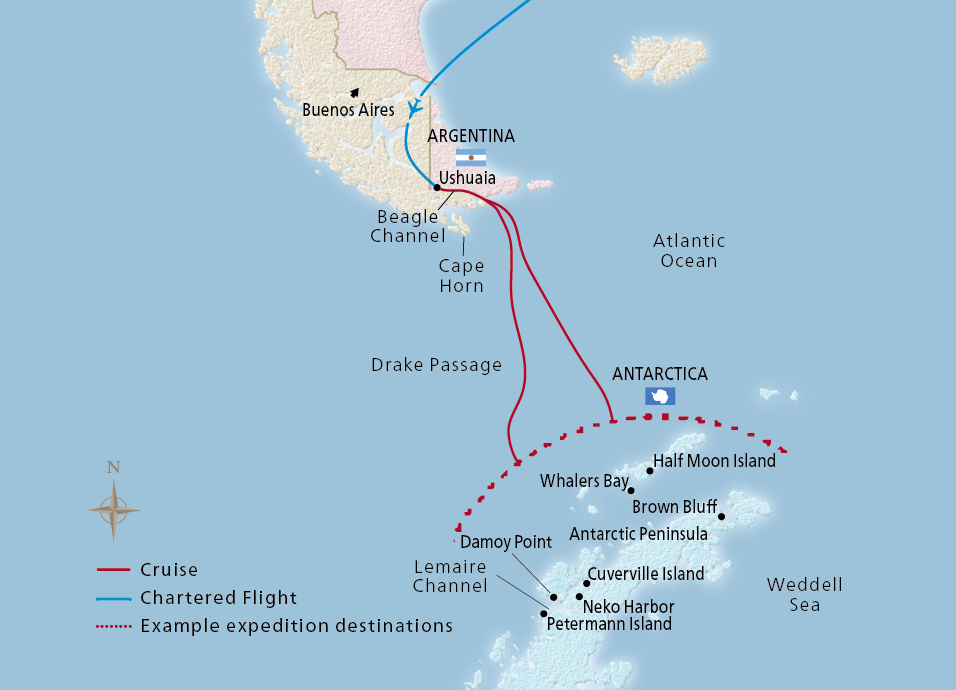 expedition cruise itinerary