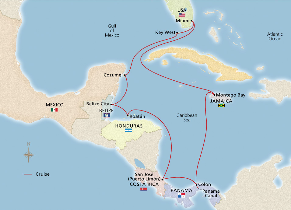 Panama Canal & Central America - Miami to Miami - Cruise Overview