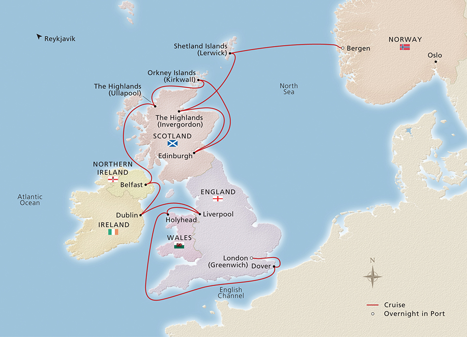 British Isles Explorer Bergen to London Cruise Overview