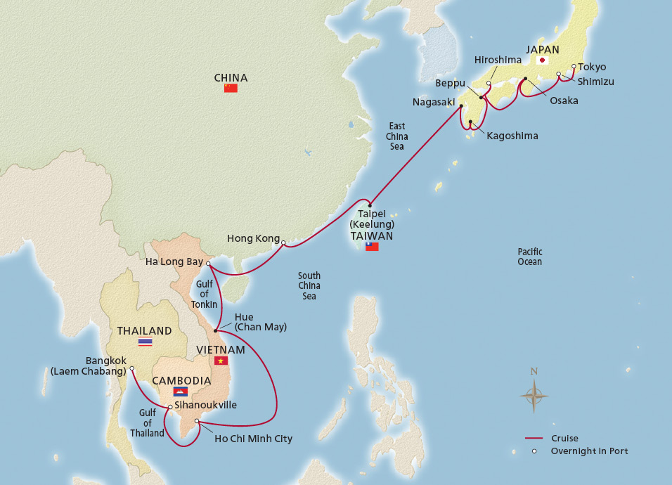 cruise around south east asia