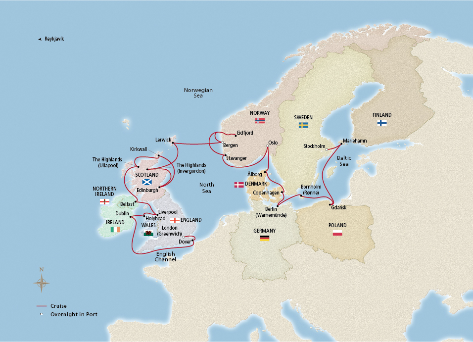 Scandinavia & the British Isles Stockholm to London Ocean Cruise